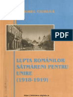 Ciubota Viorel Lupta Romanilor Satmareni Pentru Unire 1918 1919 2004