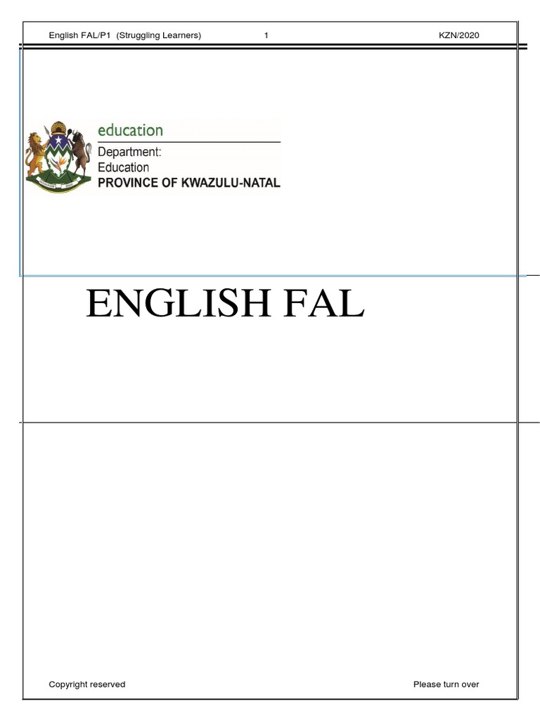 Gr12 EnglishJIT P1 2020 | PDF | Reading Comprehension | Advertising