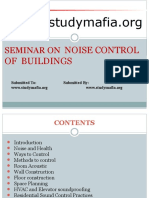 Noise Control of Buildings Seminar
