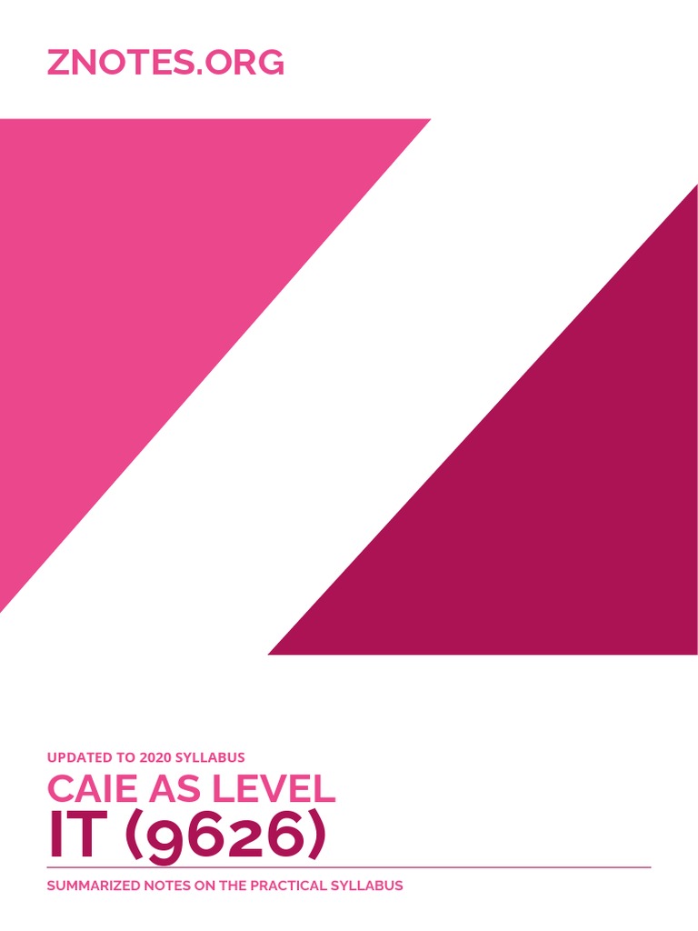Caie As Level It 9626 Practical v1 | PDF | Spreadsheet | File Format