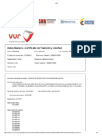 Datos Básicos - Certificado de Tradición y Libertad