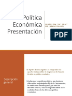 Política Económica Presentación ADE