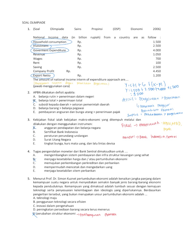 Latihan Soal Osn Pdf