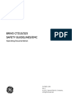 BRIVO CT315/325 Safety Guidelines/Emc: GE Healthcare