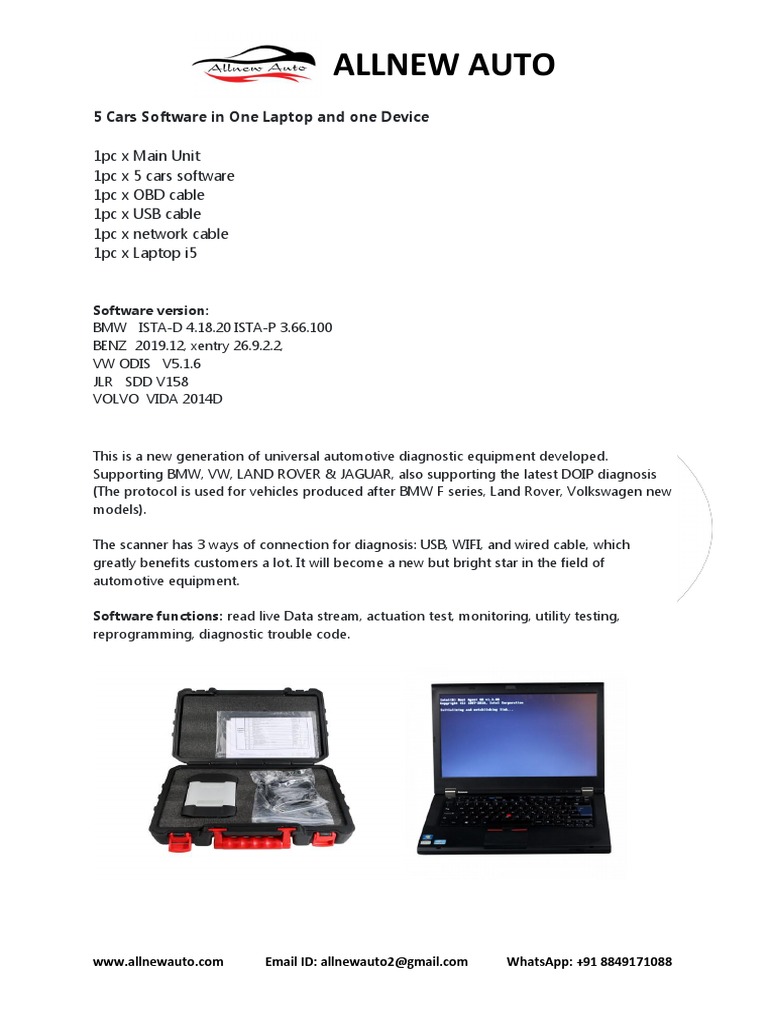 Universal Car Diagnostic Software Package | PDF | Car | Transport