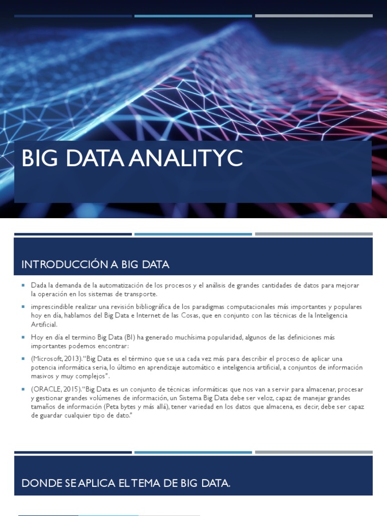 Introducción a Big Data Analityc | PDF | Big Data | Procesamiento de datos