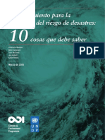 Financiamiento para La Reducción Del Riesgo de Desastres, 10 Cosas Que Debe Saber