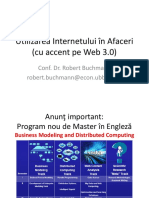 Utilizarea Internetului În Afaceri (Cu Accent Pe Web 3.0) : Conf. Dr. Robert Buchmann Robert - Buchmann@econ - Ubbcluj