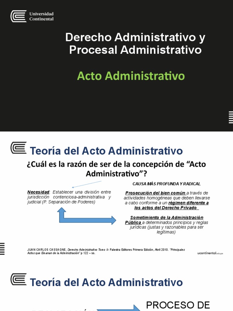 DIAPOSITIVAS Acto Administrativo PPT UC PDF Nulo (ley) Justicia