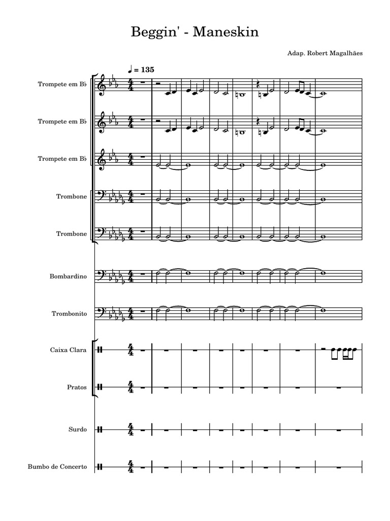 Beggin' - Maneskin | PDF