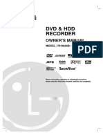 LG RH4820S DVD Player Manual