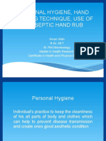 PERSONAL HYGIENE AND HAND WASHING TECHNIQUES