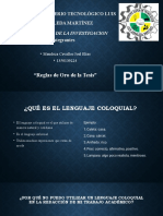 Reglas de Oro para La Elaboración de La Tesis de Grado