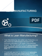 LEAN MANUFACTURING PRINCIPLES AND TECHNIQUES