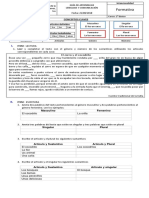 Guia de Género y Número Clase Grabada PDF