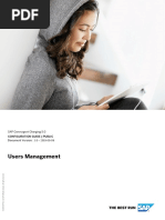 SAP CC 5.0 - Users Management