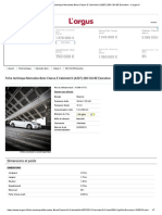 Mercedes E 200 Cabriolet 2011 - Liste Des Équipements de Série Et Options