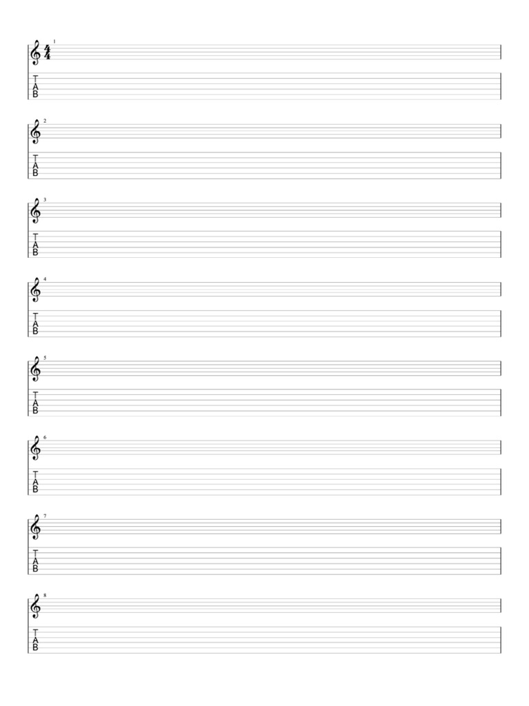 Tablature Guitare Vierge PDF PDF