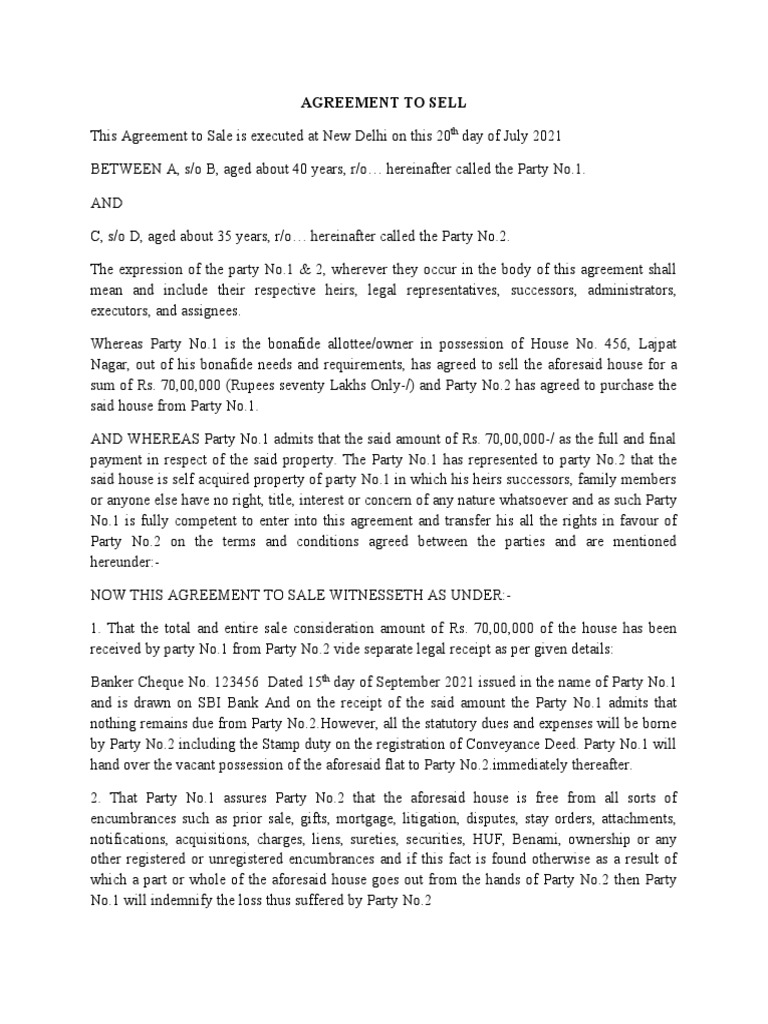 Agreement to sell pdf mortgage law deed