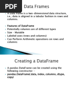 Pandas Dataframe