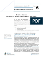 Decir y Hacer: Las Nuevas Alfabetizaciones en Las Aulas