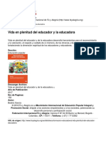 Federacion Internacional de Fe y Alegria - Vida en Plenitud Del Educador y La Educadora - 2017-01-30