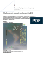 Federacion Internacional de Fe y Alegria - Miradas Sobre La Educacion en Iberoamerica 2013 - 2013-10-02