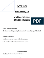 Lecture 2829multiple IntegralsDouble Integrals