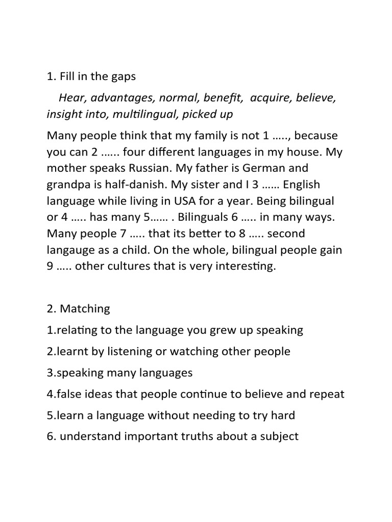 Bilingualism Benefits and Insights | PDF | Language Arts & Discipline ...
