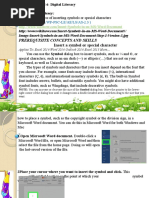 12-LS6 DL Identify The Process of Inserting Symbols or Special Characters