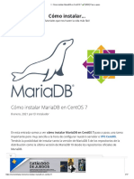 ▷ Cómo instalar MariaDB 10.6 en CentOS 7