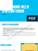 DOCUMENT Nation Branding: Role of Sports and Tourism