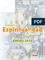 Subsidio Espiritualidad Del Mes de Enero 2023