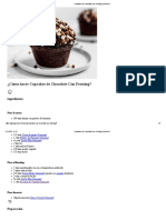 Cupcakes de Chocolate Con Frosting - Gourmet
