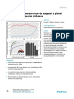 Worldwide Occurrence Records Suggest A Global