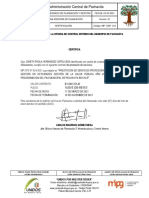 Certificación de contrato de prestación de servicios en Pachavita