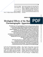 J. L. Baudry - Ideological Effects of The Basic Cinematographic Apparatus