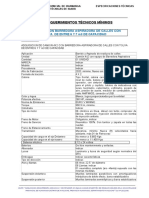 Especificaciones Técnicas Barredora