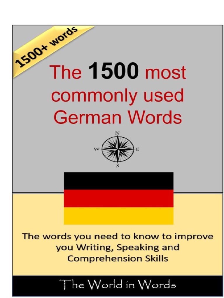 Essential 1500 German Vocabulary List | PDF