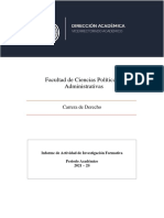 Informe de Actividad de Investigación Formativa - Derechos Humanos de Las Personas Privadas de La Libertad en El Ecuador