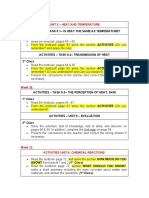 Heat and Temperature Unit with Chemical Reactions Tasks