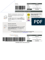 Instrucciones para El Pago en Efectivo: Ante Cualquier Duda Puede Escribir A Tel. 3192900