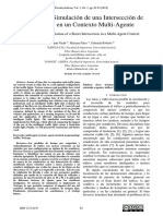 Modelado y Simulación de Una Intersección de Calles en Un Contexto Multi-Agente