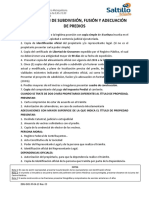 Autorización de Subdivisión, Fusión y Adecuación de Predios