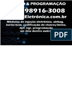 Conserto de Módulos Injeção Eletrônica Airbag BCM, BC, Bsi Immo 3w5p+r4g Niterói, RJ
