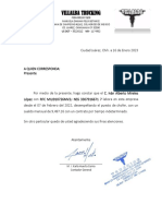 Carta Laboral Ivan Alberto Mireles Lopez