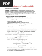 Rayleigh Distributions of A Random Variable