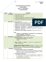 Cronograma de Evaluación II, I Cuatrimestre - 2023