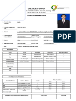 Formulir Lamaran Kerja - PT. Creatura Kreasi Indonesia 1