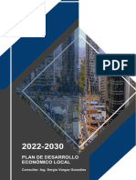 Plan de Desarrollo Económico Local 2022-2030 Del Distrito de San Isidro, Lima, Perú